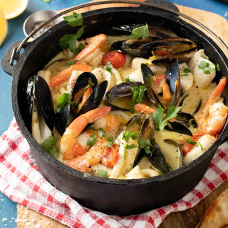 Creamy Seafood Potjie