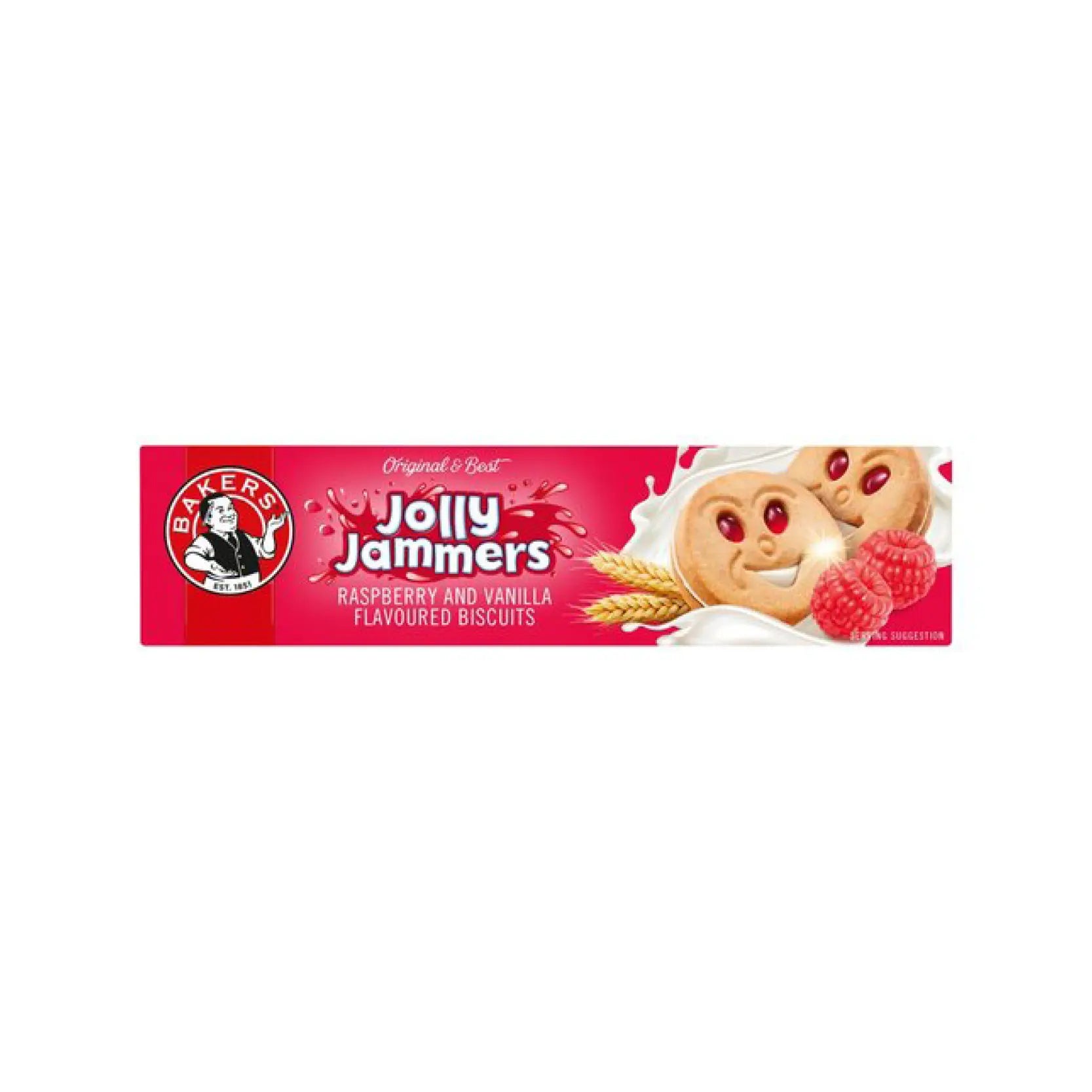 Bakers Jolly Jammers Raspberry & Vanilla 200g