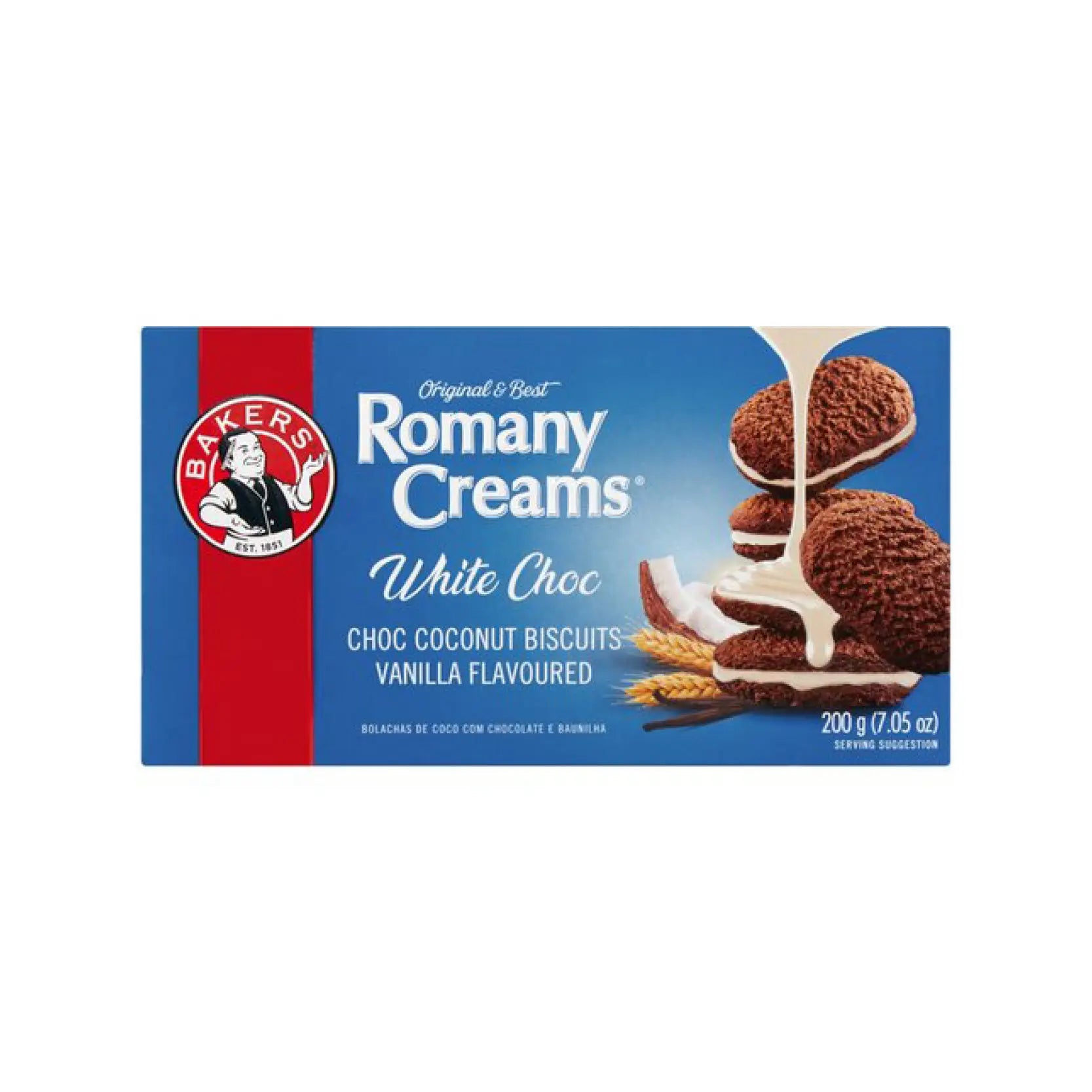 Bakers Romany Creams White Choc 200g
