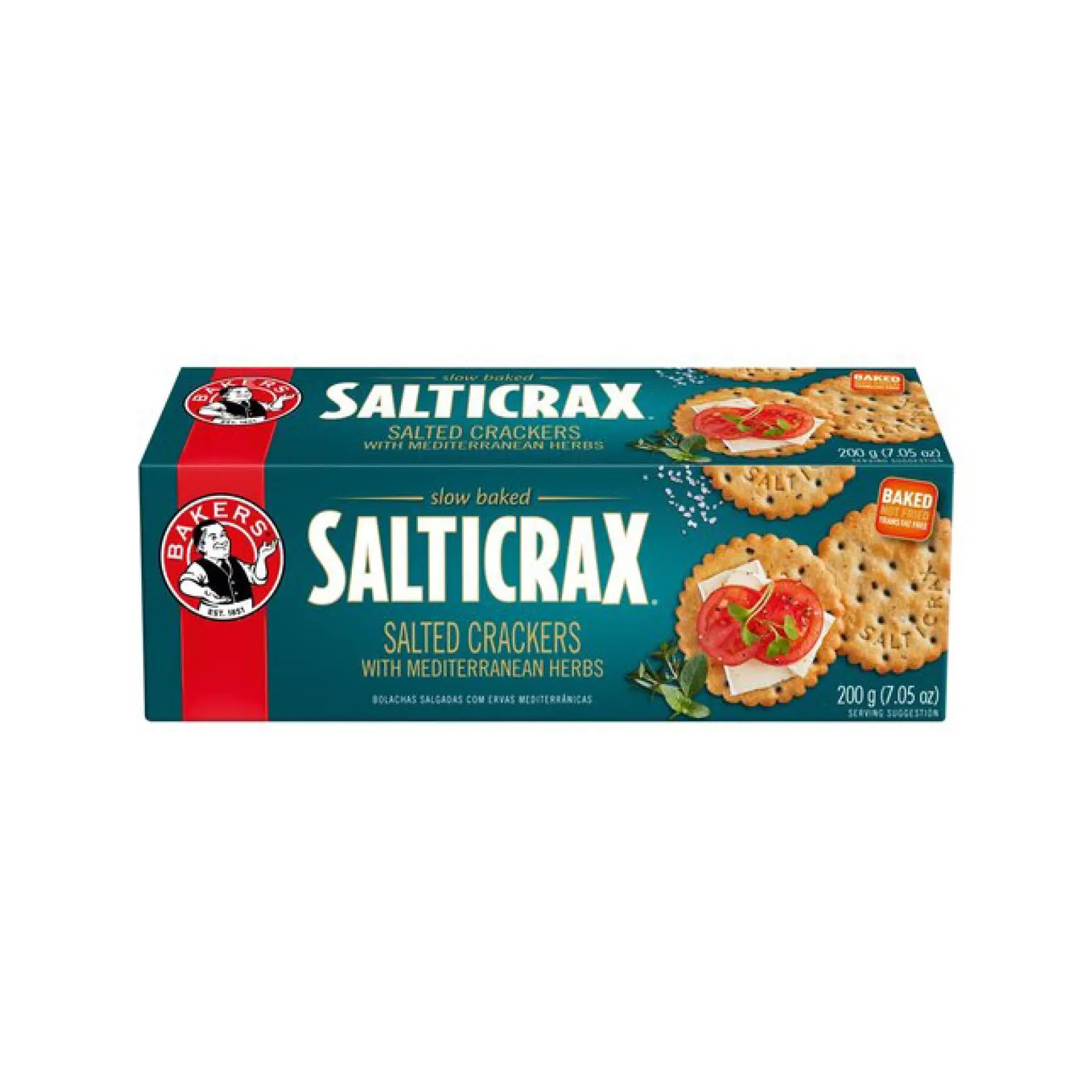 Bakers Salticrax Crackers with Mediterranean Herbs 200g