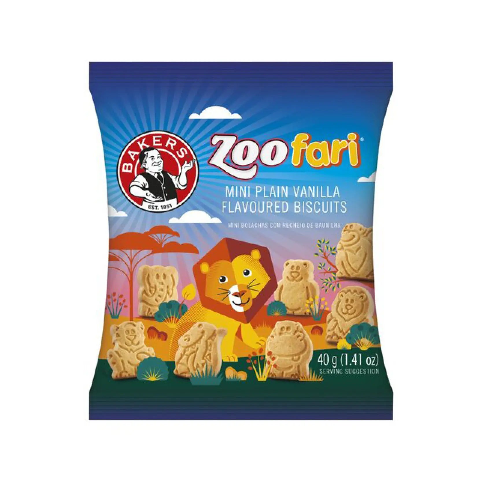 Bakers Zoofari Biscuits 40g
