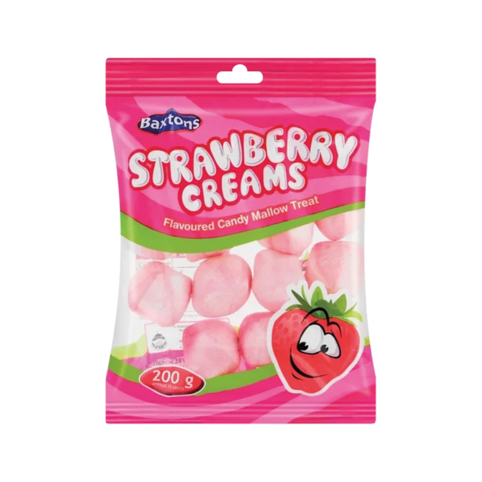 Baxtons Strawberry Creams Candy Mallows 200g