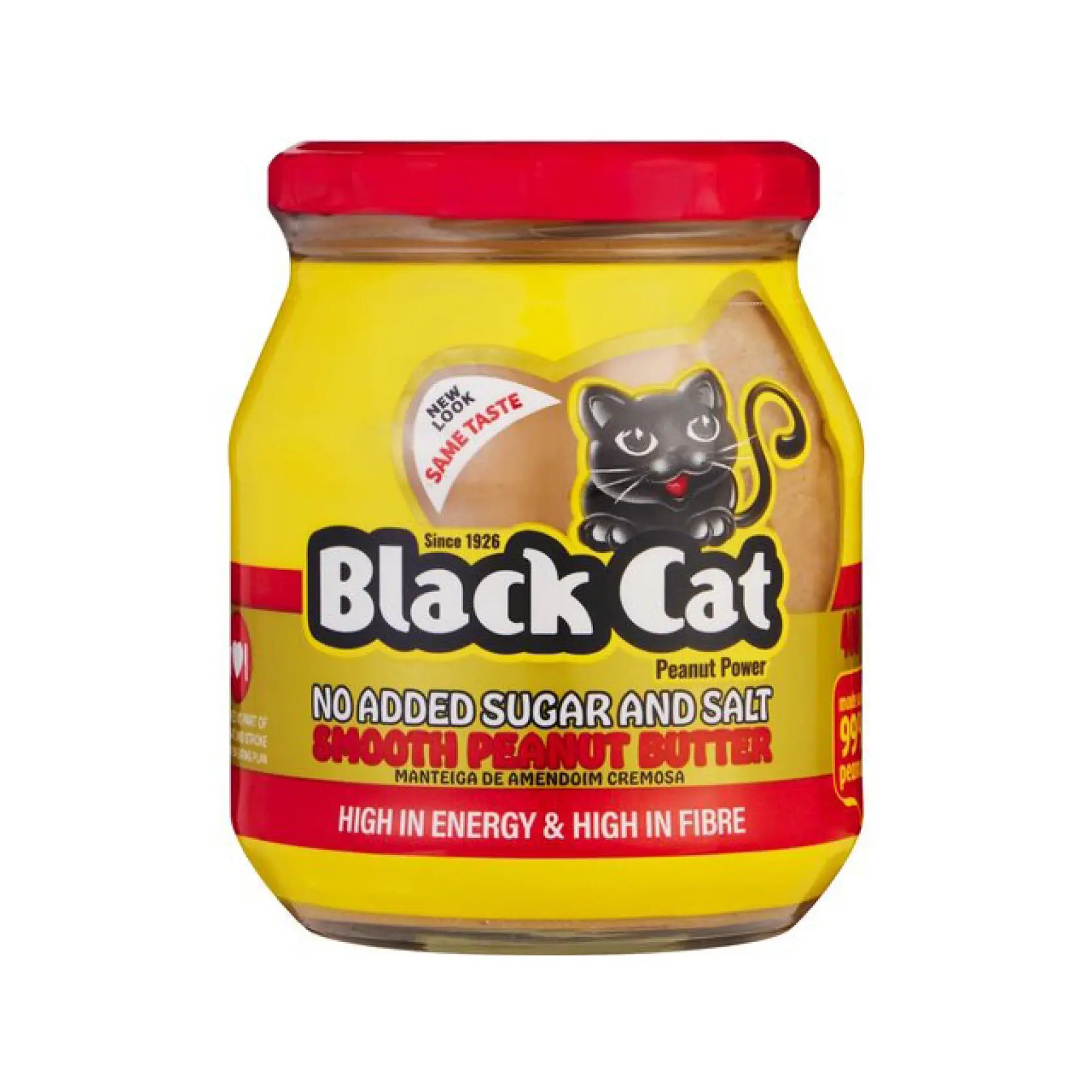 Black Cat Smooth Peanut Butter No Sugar & Salt 400g