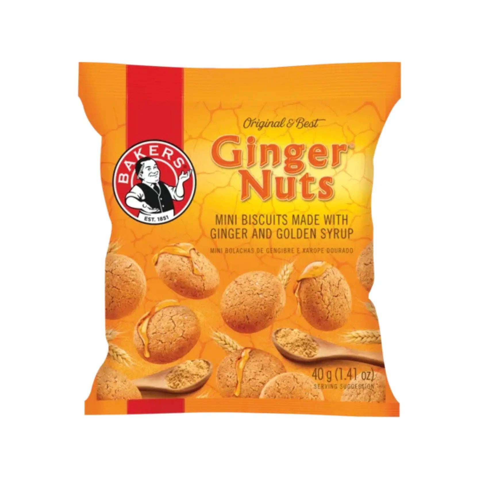 Bakers Mini Ginger Nuts 40g
