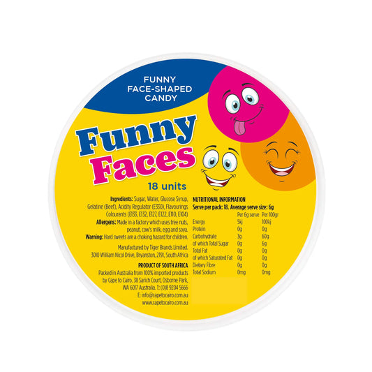 Beacon Candy Basket Funny Faces Tub of 18 80g
