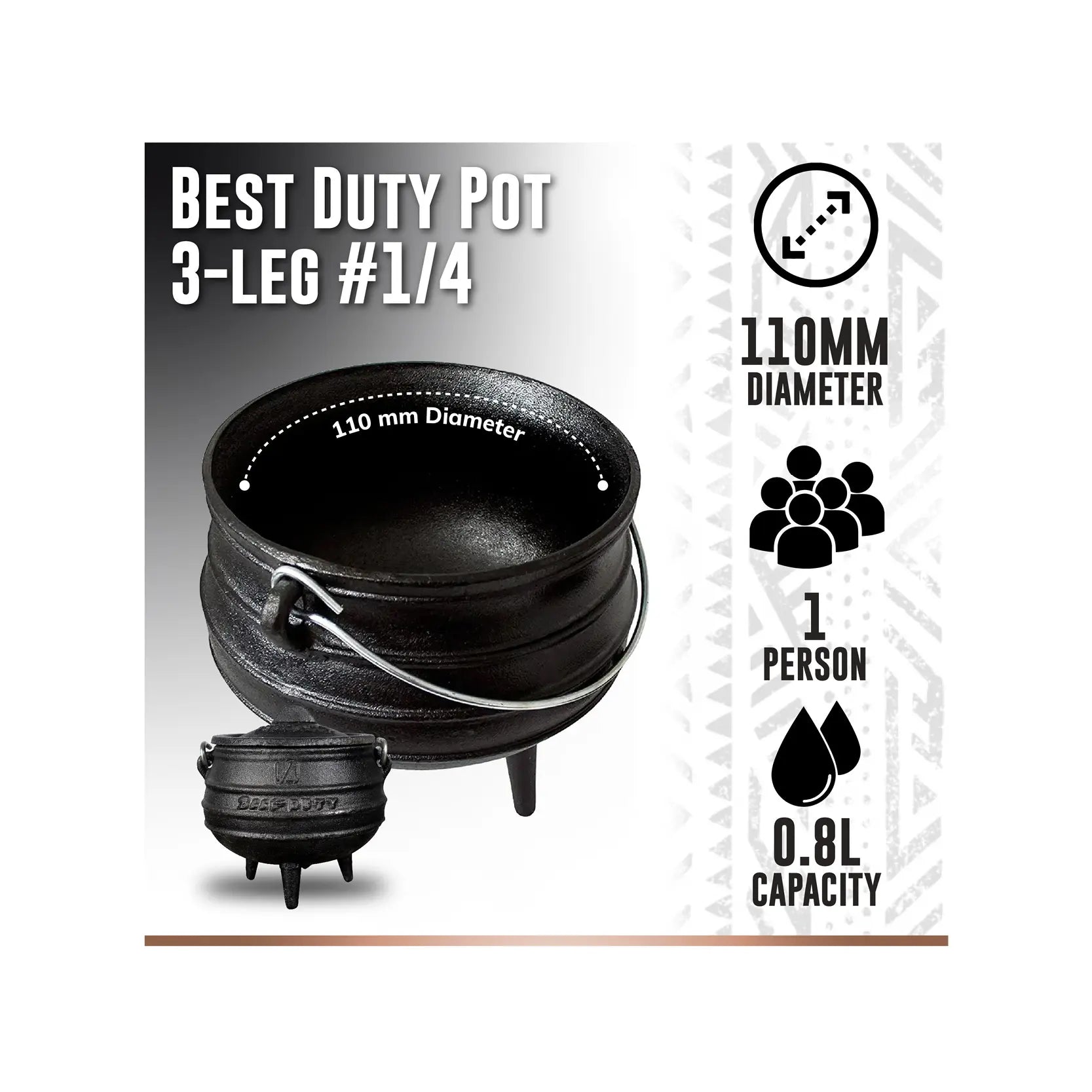 Best Duty - Potjie No.1/4 - 3 Legged