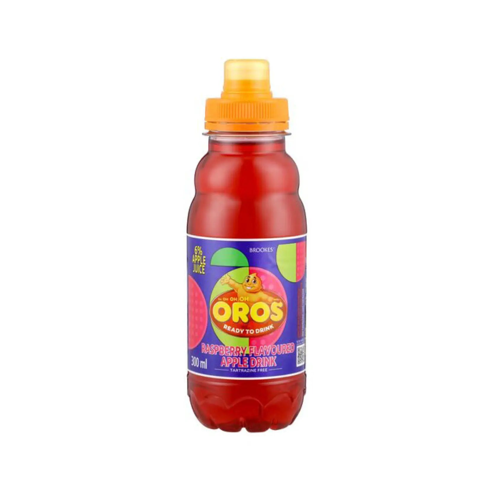 Brookes Oros Raspberry Flavoured Apple Drink 300ml
