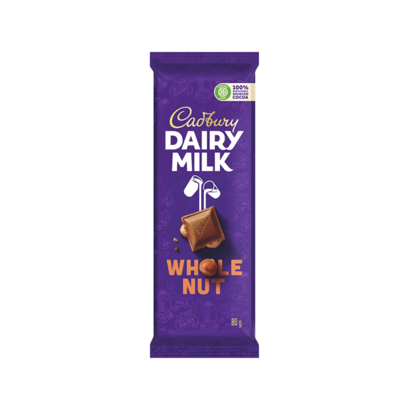 Cadbury Dairy Milk Whole Nut Slab 80g
