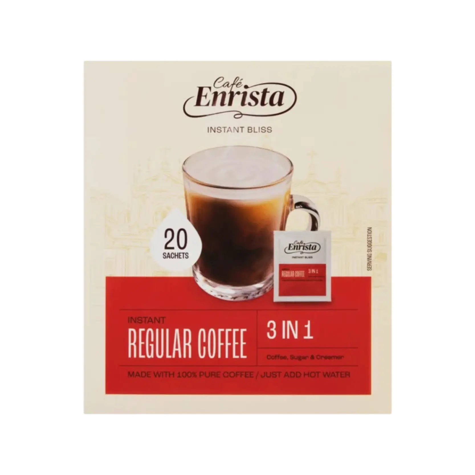 Café Enrista 3-in-1 Instant Regular Coffee 20 x 25g