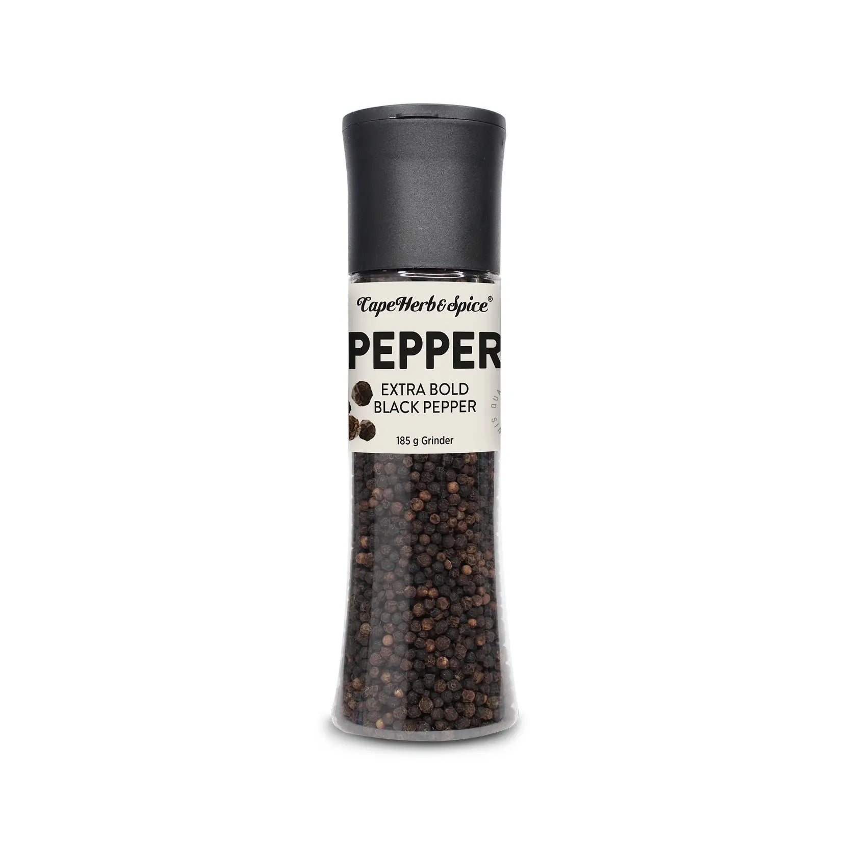 Cape Herb & Spice - Large Grinder Black Peppercorns 185g