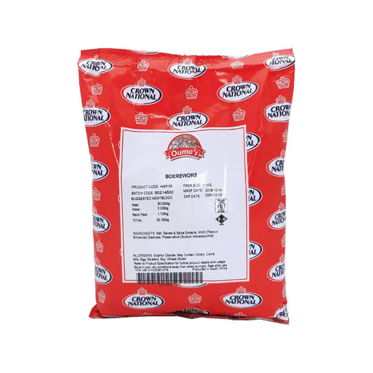 Crown National Boerewors Ouma's 1kg