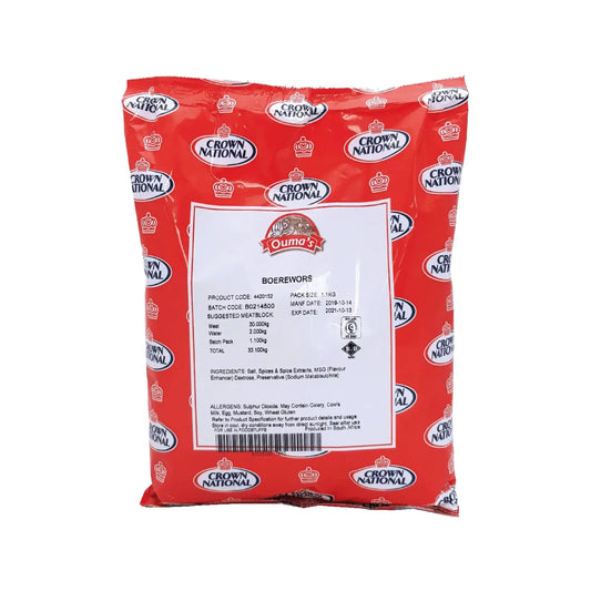 Crown National Boerewors Traditional 1kg