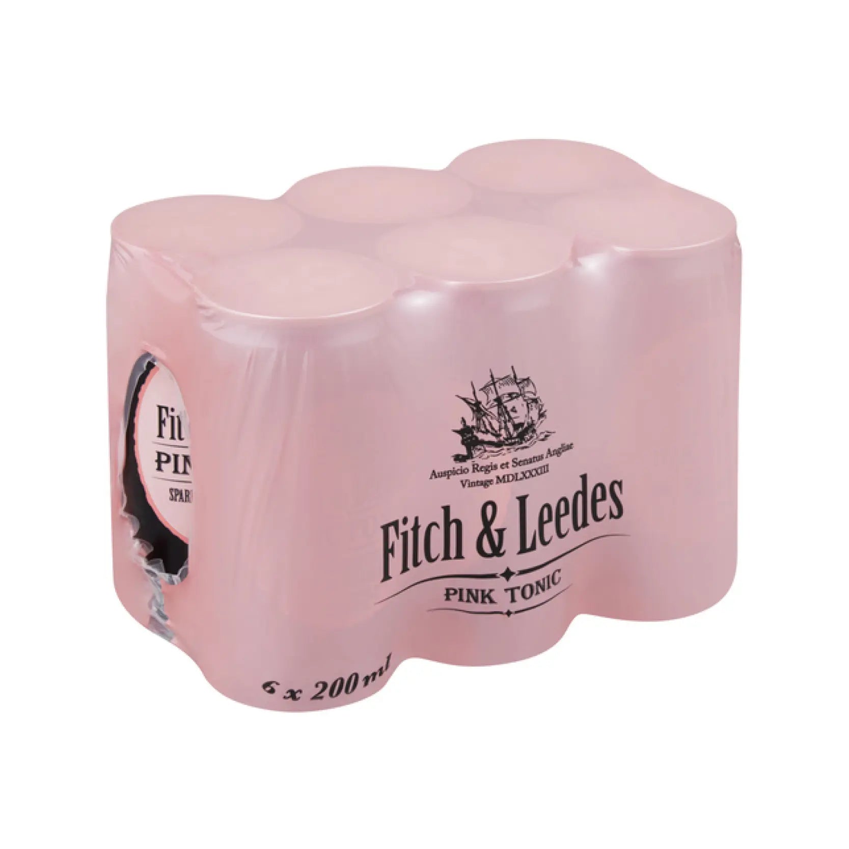Fitch & Leedes Pink Tonic Can 200ml x 6