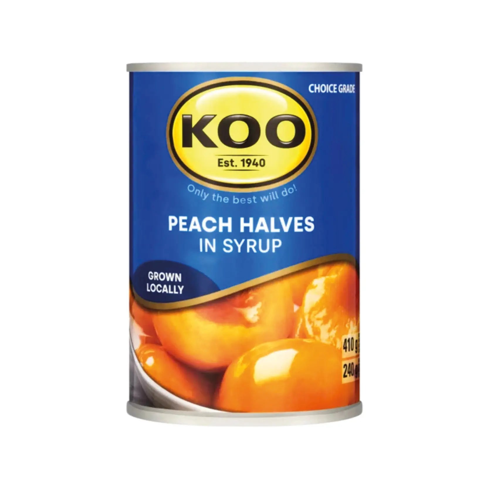 Koo Peach Halves in Syrup 410g