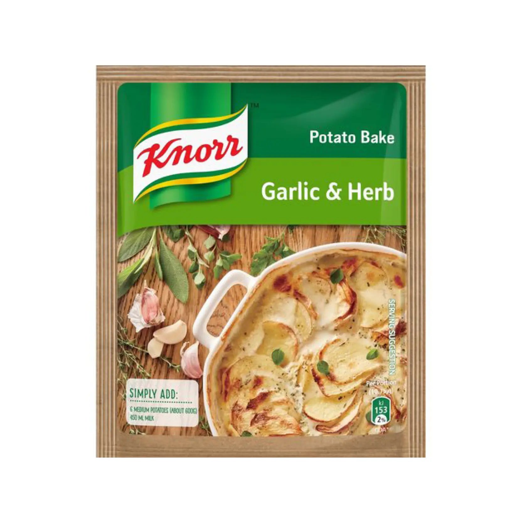 Knorr Garlic & Herb Potato Bake 43g