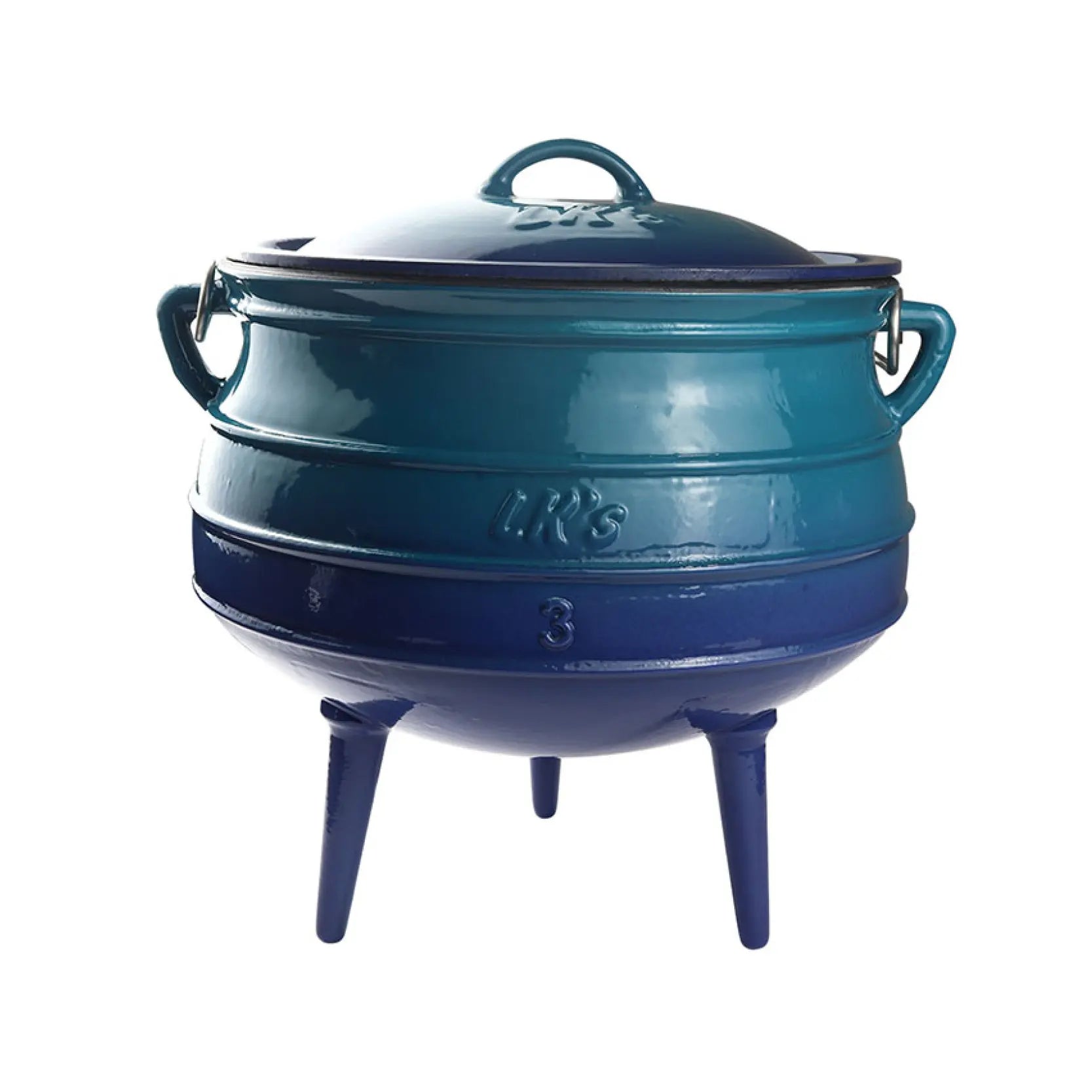LK’s Potjie - Enamel Blue No.3 - 3 Legged