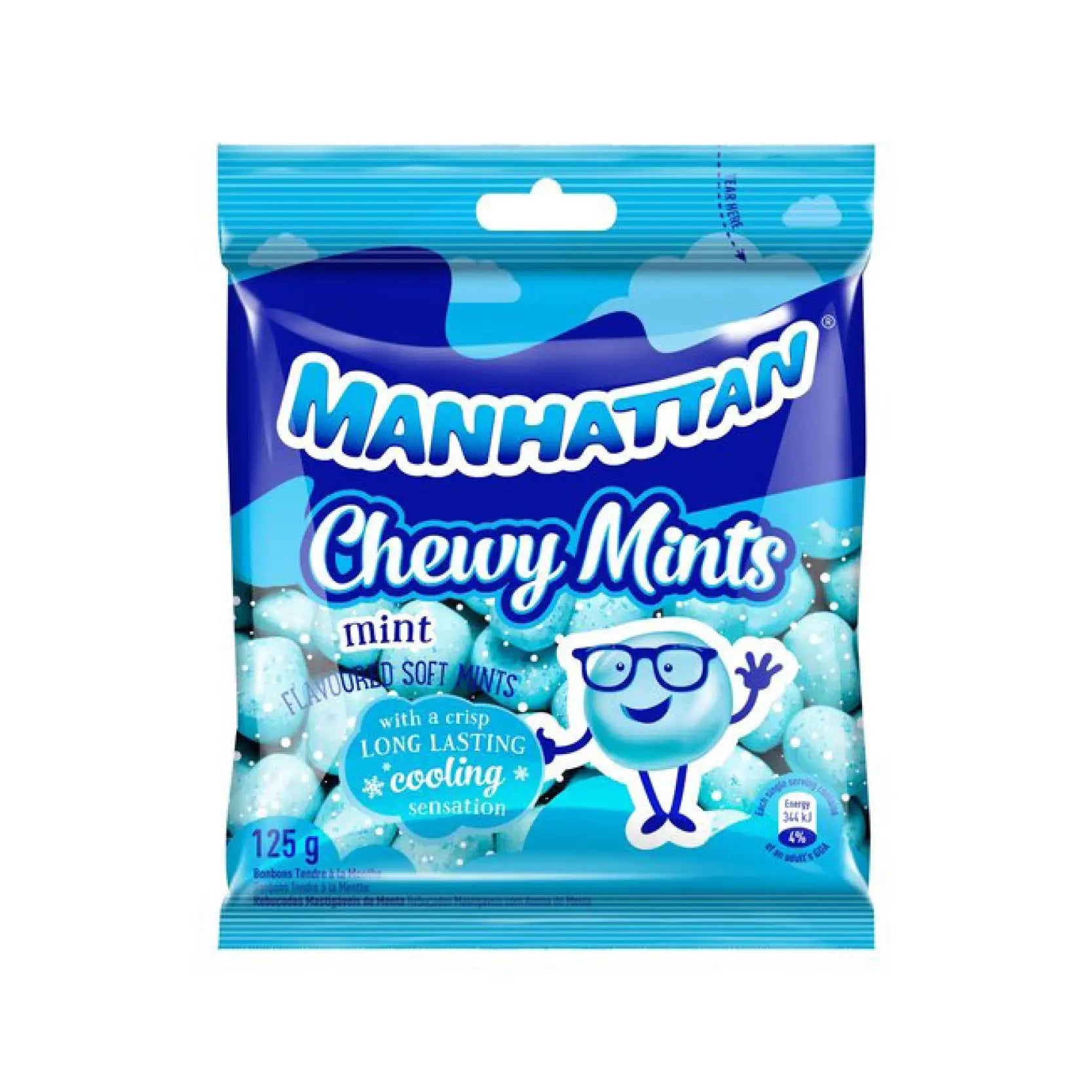 Manhattan Chewy Mints Mint Flavour 125g
