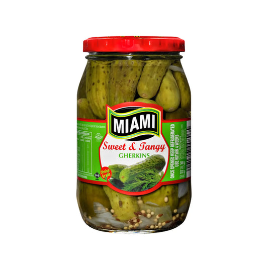 Miami Sweet & Tangy Gherkins 380g