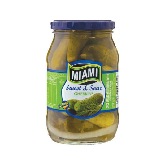 Miami Sweet & Sour Gherkins 380g