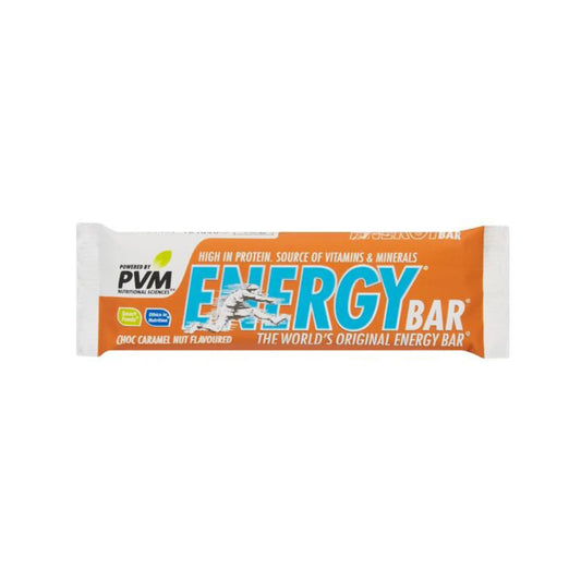 PVM Energy Bar Choc Caramel Nut 45g