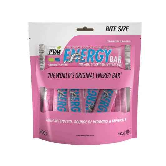 PVM Energy Bar Strawberry Bite Size 200g