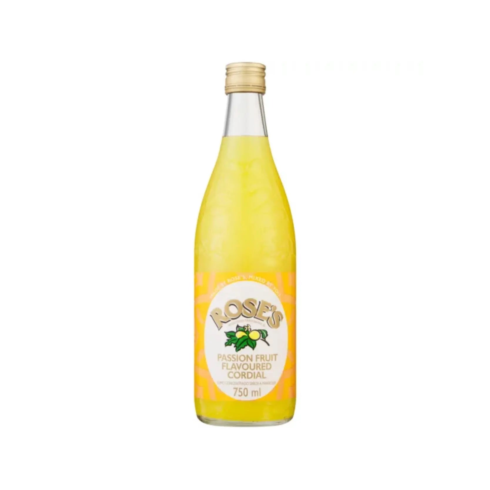 Rose's Cordial Passion Fruit 750ml
