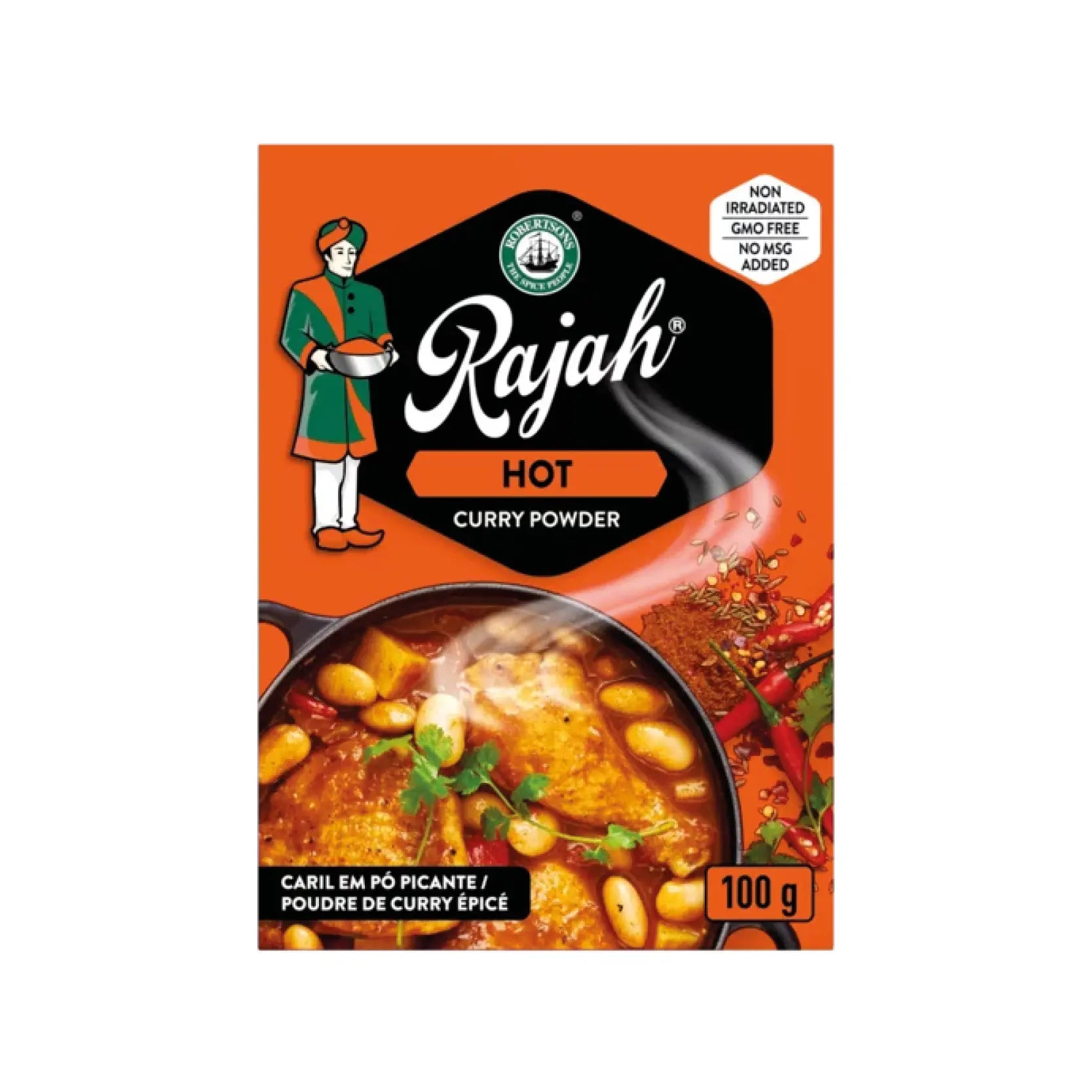 Robertsons Rajah Hot Curry Powder 100g