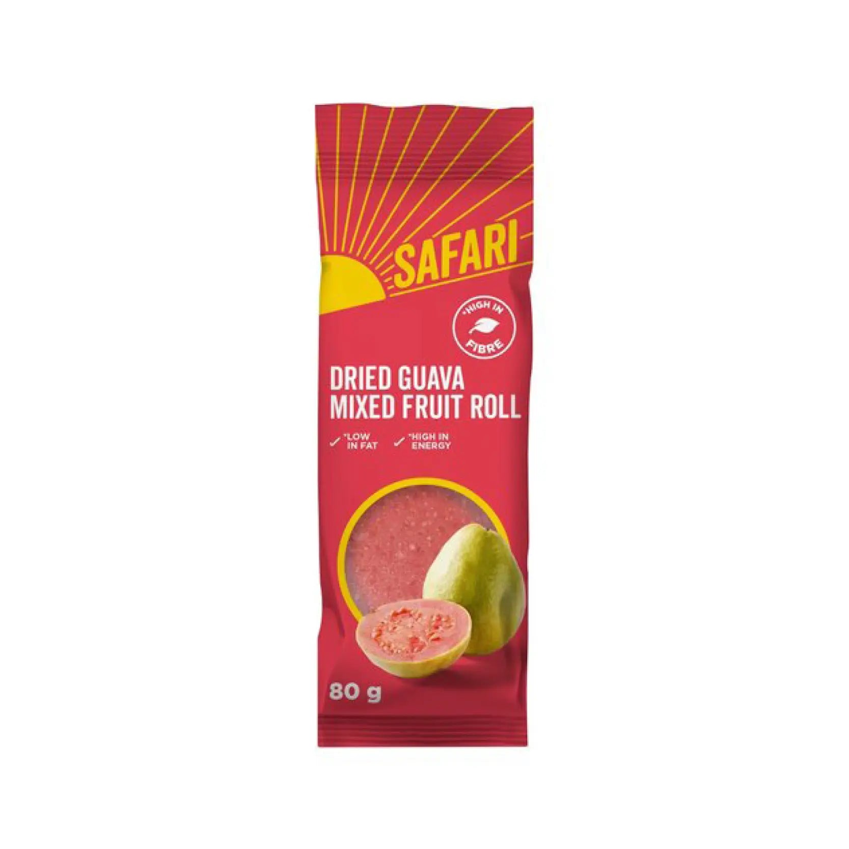 Safari Dried Guava Fruit Roll 80g