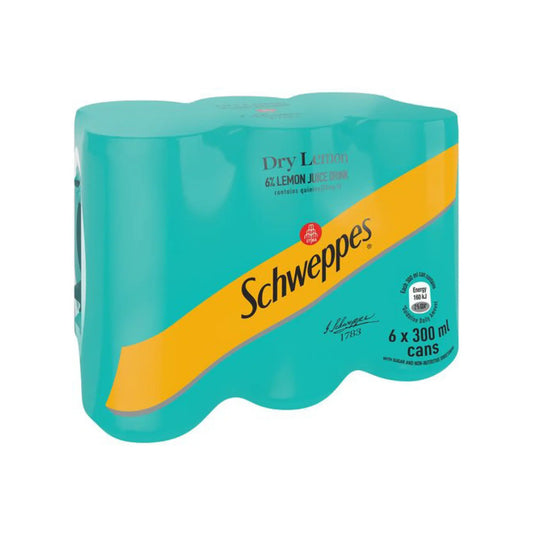 Schweppes Dry Lemon 300ml x 6