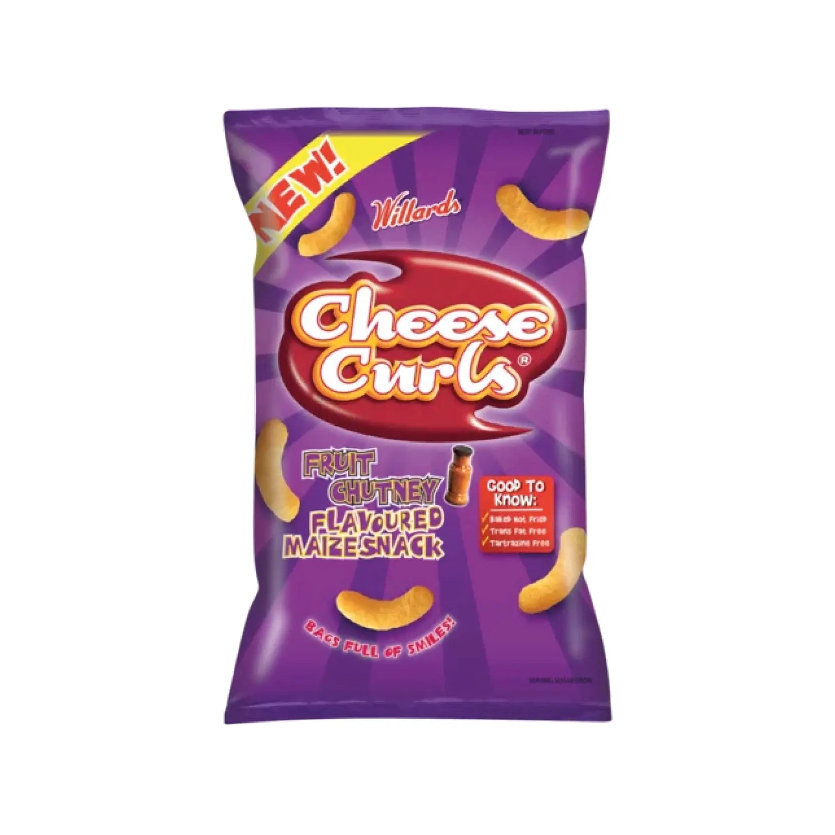 Cheese Curls Fruit Chutney 90g - Always close or past BBD