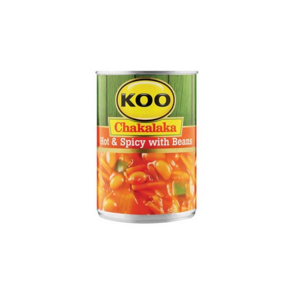 Koo Chakalaka Hot Spicy Beans 6001059946374 front