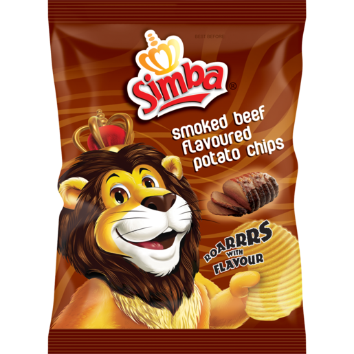 Simba Smoked Beef Flavoured Potato Chips 125g