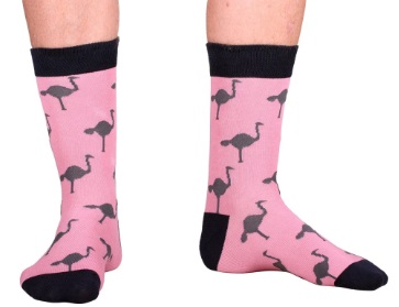 Socks Pink Ostrich